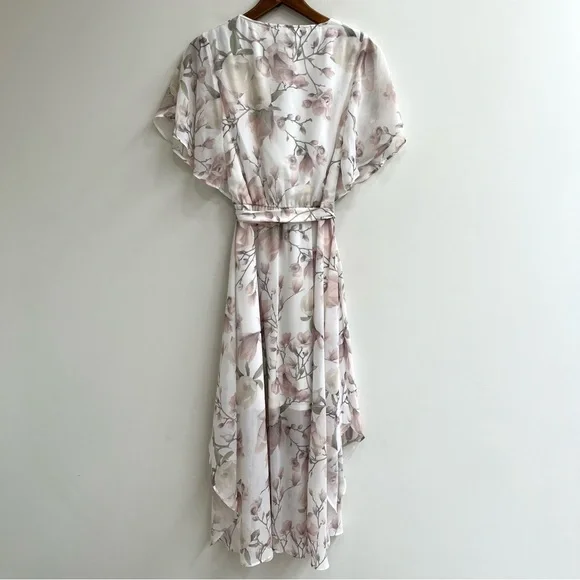 Show Me Your Mumu Adore Maxi Dress Forever Vine Floral Flutter Sleeves Large - Picture 7 of 11